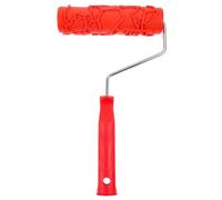 Abaodam Decorative Texture Roller 7 Inch Pattern Paint Roller for Wall and Floor with Rubber and Metal Materials for DIY Project and Home Finishing