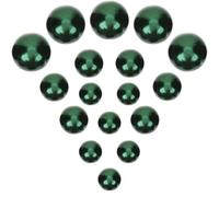Abaodam Decorative Vase Filler Pearl Beads No Hole Artificial Pearls for Vase Decor and DIY Craft Supplies with Smooth Surface Round Shape in Green Plastic Resin for Holding and Organizing