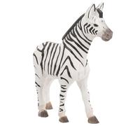 Abaodam Decorative Wooden Zebra Figurine 25x10x8inch Lightweight Creative Fun Elegant Appearance Wood Carving Ornament for Desks and Cars