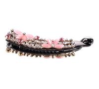 Abaodam Delicate Banana Hair Clip with Rhinestone and Opal Alloy Material, Strong Structure Not Easy to Break, Hair Accessory for Women Birthday and Working Scenarios