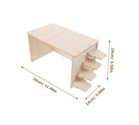 Abaodam Delicate Solid Wood Hamster Hideout with Rustic Design for Small Animals Durable Guinea Pig and Hedgehog House Decorative Cage Hideaway for Relaxation and Fun