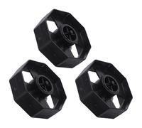 Abaodam Desktop Tape Holder Replacement Rolling Core Black 6 Pack Plastic Movable Roller Allows Effortless Tape Core Replacement for Office Desk