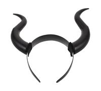 Abaodam Devil Horns Headband Halloween Costume Accessory Realistic Curved Horned Headpiece Gothic Dress Up for Women Adjustable Lightweight Hair Hoop for Cosplay Parties Masquerade