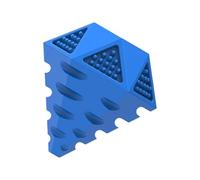 Abaodam Diamond Shape Blue Rubber Puppy Chewing for Dogs, Safe Natural Rubber Chew to Grind Teeth, Sturdy Pet for Teething Puppies