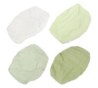 Abaodam Diaper Changing Pad Cover Set Compact Shape 4pcs Washable Plush Material with Easy Removable Design for Changing Tables Suitable for Small Apartments and Limited Nursery Spaces