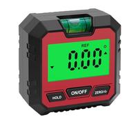 Abaodam Digital Angle Level Protractor with Absolute Measurement Conversion and Slope Mode, Plastic and Magnet Material, 4 X 90° Measuring Range, for Woodworking and Decoration Tasks