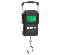 Abaodam Digital Handheld Luggage Scale Lcd Display Tape Measure 0-100cm Lightweight Abs and Steel Hanging Scale for Travel and Fishing 10g-75kg Capacity