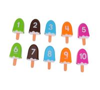 Abaodam Digital Number Popsicle Matching for Months and Up Educational Cognition Plaything for Learning Numbers and Pretend Ice Cream Game
