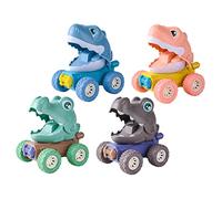 Abaodam Dinosaur Off-Road Car Model for Boys and Girls Cartoon Car Model Inertia Function for Indoor Play for Children 3-5 Years Old