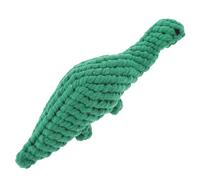 Abaodam Dinosaur Shaped Dog Rope Toy Cotton Chew Toy Bite-resistant Interactive for Puppy Teeth Cleaning and Pet Training