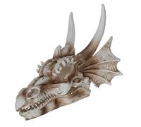 Abaodam Dinosaur Skull Fish Tank Ornament Resin Artificial Decor for Aquarium Realistic Skeleton Model with Hideout Feature Durable Non Fading Underwater Decoration for Random Color