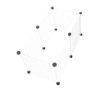 Abaodam DIY Assemble Dog Cage and Rabbit Isolation Fence with 6pcs Modular Panels, Portable and Easy to Install, Sturdy Metal Material for Indoor Pet Playpen, Suitable for Random Color