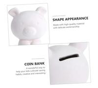 Abaodam DIY Ceramic Piggy Bank Unfinished Painting Pig Shape Saving Pot Creative Graffiti Coin Box for Boys and Cultivating Saving Habits and Creativity