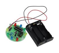 Abaodam DIY Electric Circuit Kit Draw Wheel Lamp with LED Lights for Educational Scientific Experiments Interactive Soldering Practice for DIY Enthusiasts