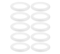 Abaodam DIY Foam Donut Ring Craft Kit Can be Painted White Round Circle Ornaments 10pcs for Christmas Wreath Making for Christmas and Winter DIY Projects