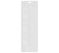 Abaodam DIY Made of Sturdy White Pp Material Sewing Template Quilting Patchwork Tool and Improving Work Efficiency for Machine Quilting for Creative Patchwork Projects