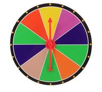 Abaodam DIY Party Prize Wheel Rotating Fortune Board Game for Party Games and Education Lightweight Raffle Turntable for Carnivals Trade Shows Home Entertainment