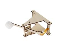 Abaodam DIY Trebuchet Engineering Kit with Wood Catapult Model Educational Stem Science for Learning Projectile Motion and Ancient Mechanics Easy Assembly with Fun Accuracy Challenge