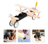 Abaodam DIY Wooden Electric Airplane Model Toy for Kids, Science Assembly Puzzle Educational Kit, Stem Learning Toy Suitable for Children’s Hands-on Experiments and Creative Play