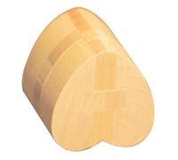 Abaodam DIY Wooden Heart-shaped Lock Puzzle for Educational Intellectual Brain Teaser Game Safe Material Fine Polished Surface Enhances Hand-eye Coordination and Logical Thinking