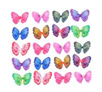 Abaodam Dog Hair Bows 20Pcs Elastic Butterfly Hair Holders for Pets Grooming and Everyday Wear
