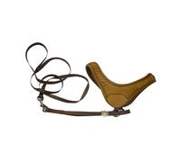 Abaodam Dog Harness Vest Frosted Velvet Material Coffee Color Size S Comfortable No-pull Pet Chest Strap Adjustable Dog Pulling Rope Puppies