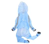 Abaodam Dog Poncho Raincoat for Small Dogs with Hooded and Reflective Design, Waterproof Polyester Taffeta Material, Size Xs, for Walking in Rainy Weather the Park or Beach