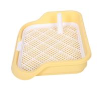 Abaodam Dog Potty Tray with Removable Mesh Indoor Dog Toilet for Small Pets Portable Pee Pad Holder with Anti-Splash Design Easy to Clean Training Tray