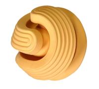 Abaodam Dog Sniff Training Ball and Leak Food Toy, 85mm Orange Interactive Puzzle Feeder for Puppy and Adult Dogs Outdoor Enrichment and Chewing Play