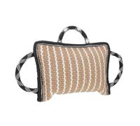 Abaodam Dog Training Bite Pillow Sturdy Flax Construction Tear Resistant Interactive Dog Bite Pad with Strong Handles for Tug of War Enhances Focus and Bonding Portable Lightweight Design