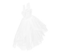 Abaodam Doll Wedding Dress Small Doll Clothing White Mini Bride Dress Photo Prop Romantic Costume Suitable and Fashion Play