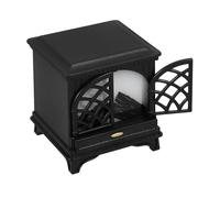Abaodam Dollhouse Mini Fireplace Led Flame Realistic Miniature Furniture Cozy Ambiance Diy Decor