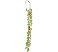 Abaodam Dollhouse Simulation Vine Artificial Decorative Fake for Landscape for Garden Decor Craft Projects and Dollhouse Accessories e Orange Rose Vine