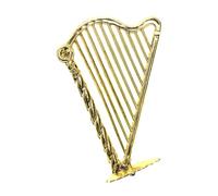 Abaodam Dolls House Musical Instrument Mini Harp Harp Dolls Plastic Simulation Harp Model