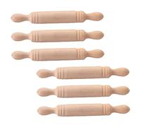 Abaodam Dolls House Rolling Pin Miniature Rolling Pin Model Kids Roller Mini House Accessories Safe for Kids