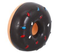 Abaodam Donut-shaped Talking Toy for Dogs Tough Latex Material Flexible Design for Medium Puppy Chew Interactive Play for Teething Ring Stimulation