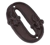 Abaodam Door Address Numbers Easy to Install and Remove Cast Iron Retro with Hammered Look Black Vintage Style and Number Coding for Dormitory Doors