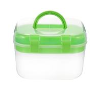 Abaodam Double Layer Storage Box Portable Organizer with Large Capacity and Easy Classification for Medicine, Cosmetics, Sewing Supplies, for Home and Kindergarten Use