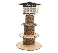 Abaodam Double Layer Wooden Graduation Cash Holder Class Party Money Organizer Compact Lightweight Keepsake for Graduation Presents and Celebrations