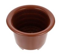 Abaodam Double Layers Plastic Flower Plant Pot with Smooth Surface and Beautiful Simple Appearance, for Indoor Home and Garden Use, Suitable for Orchids and Plants