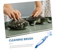 Abaodam Double Sided Portable Turtle Shell Cleaning Brush for Tortoises and Aquatic Turtles Ergonomic Grip Dirt Remover for Shell and Nail Care Household Braces Cleaner for Pet Health