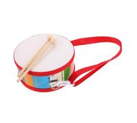 Abaodam Double-sided Wooden Hand Drum with Adjustable Strap and Mallets Cartoon Percussion for Lightweight Music Instrument for Kindergarten Education and Early Learning