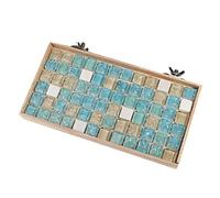 Abaodam Double Sided Wooden Summer Cooling Pet Mat Breathable Heat Dissipation Pad for Rabbits Hamsters Hedgehogs Durable Portable Resting Bed