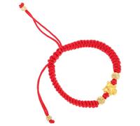 Abaodam Dragon Charm Bracelet Red Bracelet Retro Dragon Design Aluminum Alloy Rope Comfortable Braided Inspired by Traditional Chinese Culture Symbolizing Fortune