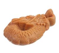 Abaodam Dragon Shaped Keychain Pendant Lightweight Wear-resistant Wooden Charm for Car Hanging Decor Or Craft Accessories in Retro Style