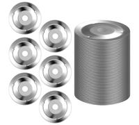 Abaodam Drum Cymbal Ring Accessories 50 Pack 1.22 Inch Steel Percussion Ching Rings for Hihats Crashes Rides with Tambourine Jingle Effect Replacement Parts