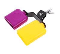 Abaodam Drum Kit Block Drum Muyu Bangzi High Low Cowbell Boys and Girls-friendly Vibrant Purple Yellow Craftsmanship Quality