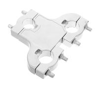 Abaodam Drum Mount Clip 3-eye Expansion Clamp Metal Snare Drum Clamp Holder Kit Accessories Replacement Parts Suitable for Beginner