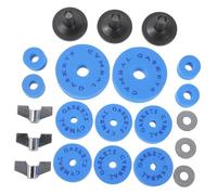 Abaodam Drum Set Eva Cotton Pads with Metal Clutch Tube Cymbal Eva Pad Accessories Including Nuts and Washers Prevent Cymbals from Colliding and Protecting Blue Colour Drum Set