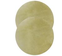 Abaodam Drum Skin 2pcs Goat Skin Drum Heads 12 Inch Natural Flat Round Piece Goat Djembe Head for Darbuka Doumbek Replacement Instrument Accessories Shamanic